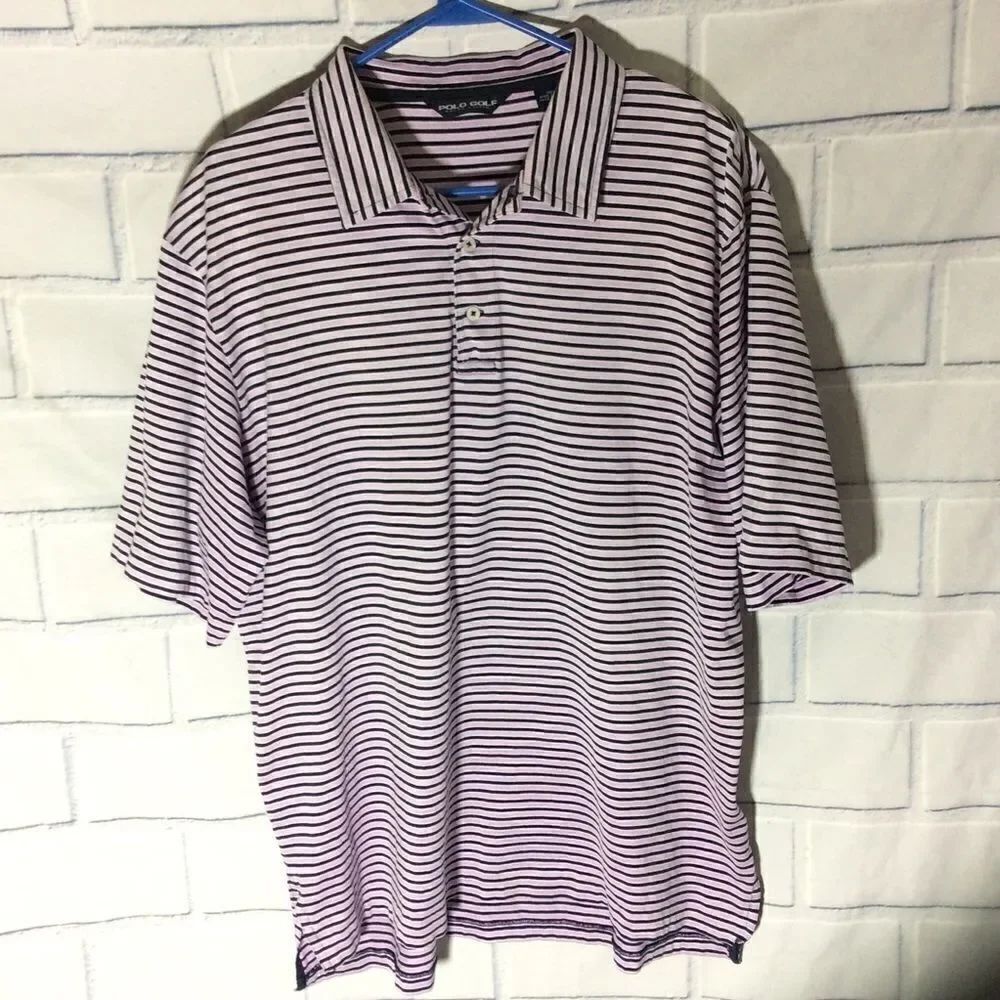 Ralph Lauren Golf Polo Large light Purple Navy